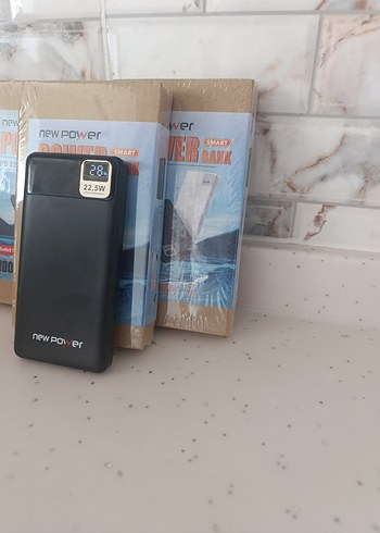 Kahverengi Yeni Power 10000mAh Taşınabilir Şarj Cihazı - Görsel 3