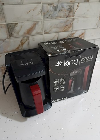 Kırmızı King Kahve Makinesi - Görsel 2
