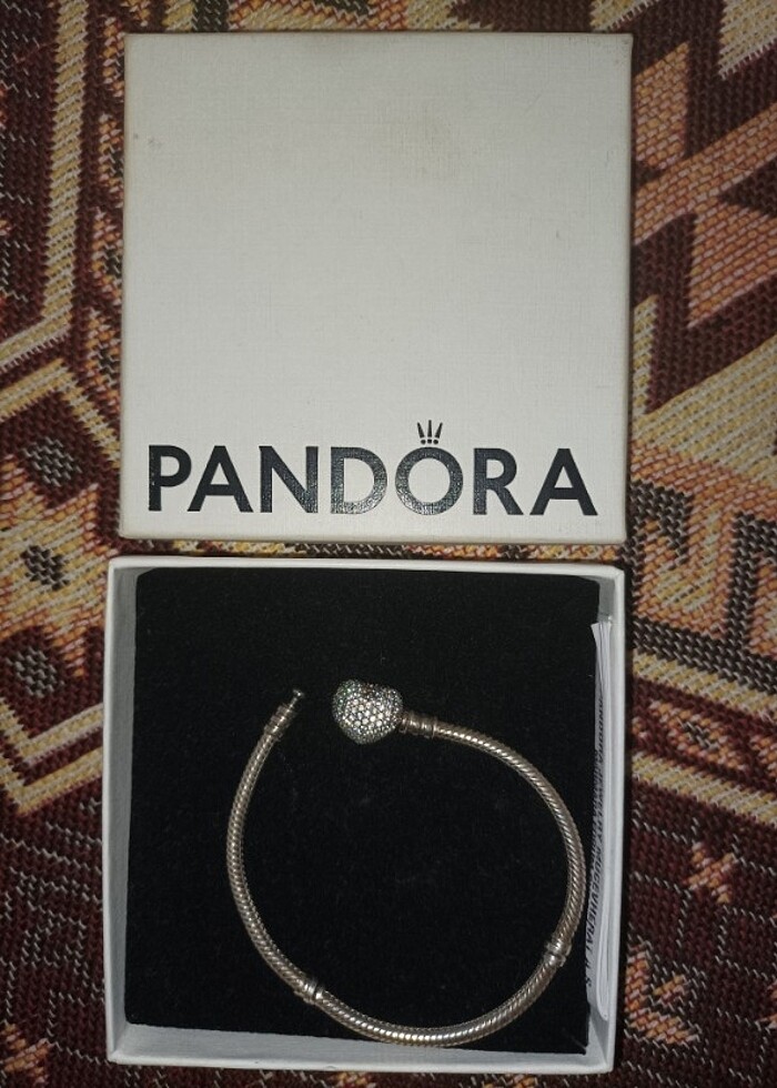 Orijinal Pandora Kalp Bileklik - 17 cm - Görsel 3
