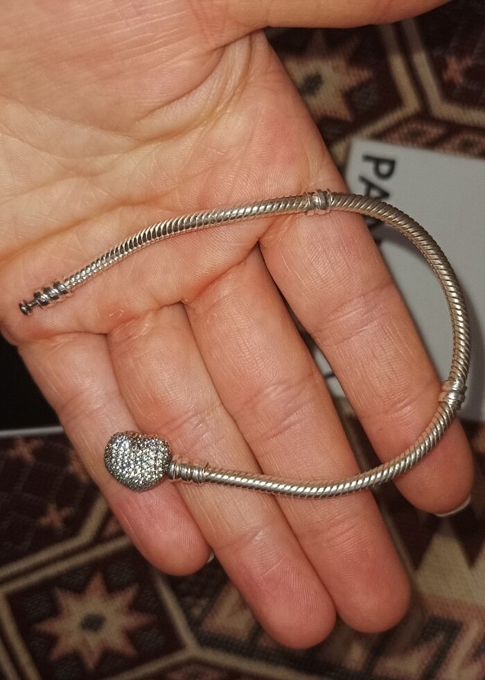 Orijinal Pandora Kalp Bileklik - 17 cm - Görsel 4