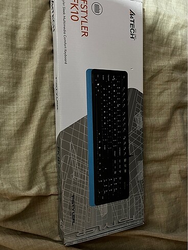 A4Tech FK10 Q USB Türkçe FN-MULTİMEDYA Siyah/Mavi Klavye Sıfır K - Görsel 4