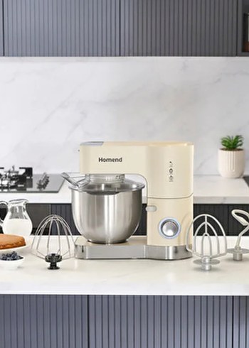 Homend Profashion 3014H Stand Mikser Krem Silver Sıfır Kutulu - Görsel 3