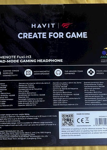 Havit Gamenote Fuxi-H3 Mikrofonlu Oyuncu Kulaklığı 7.1 Sıfır - Görsel 9