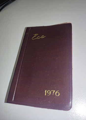 1976 Ece Cep Ajandası - Sıfır Lekesiz