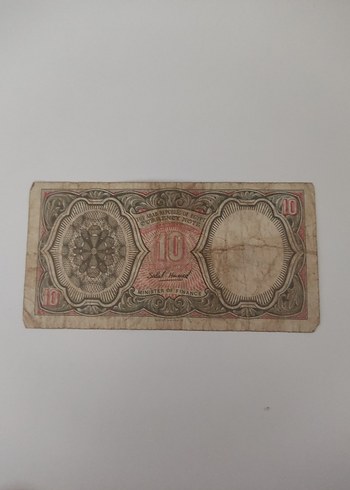 Mısır 10 Eski Banknot nadir 495