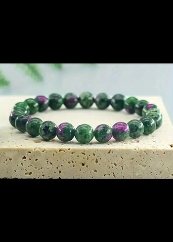 Beden 8 mm Rubyzeosit Bileklik