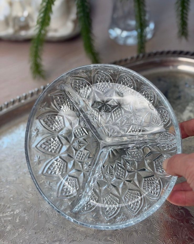 Bölmeli Cam Tabak - Görsel 3