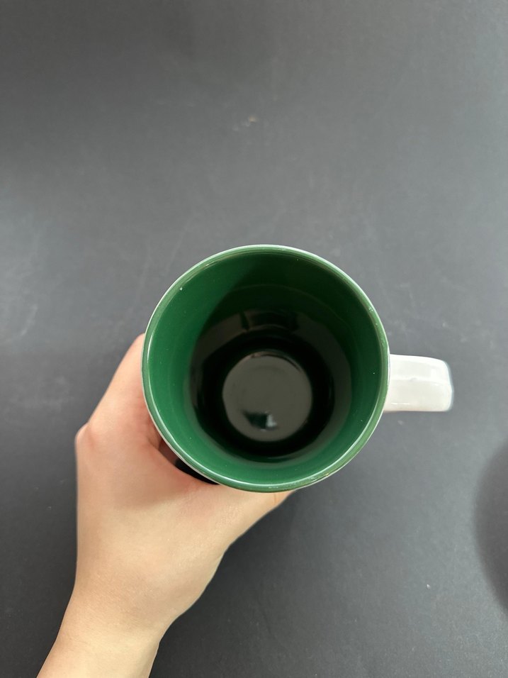 Kar Desenli Beyaz Seramik Kupa - Görsel 3