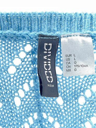 l Beden mavi Renk H&M Kazak / Triko %70 İndirimli.