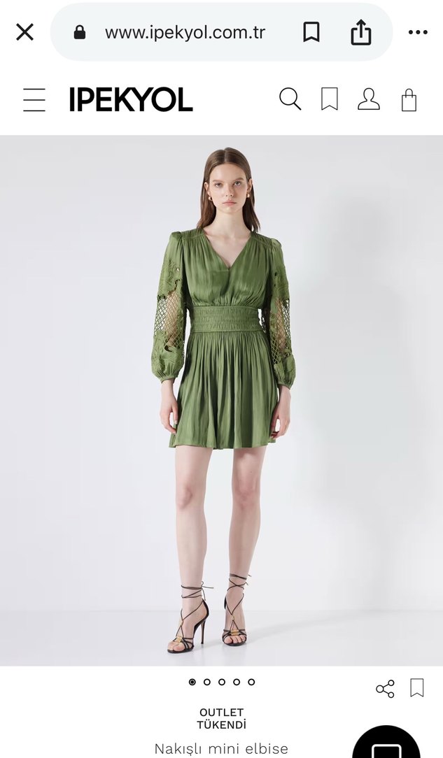 İpekyol nakışlı elbise - Görsel 4