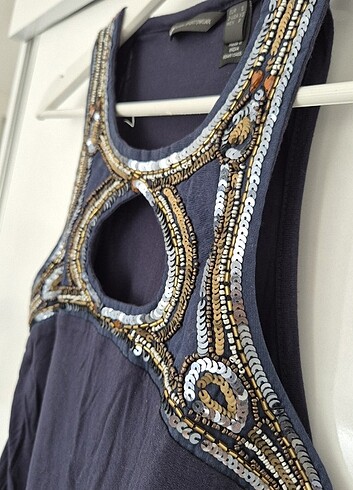 Mango pul işlemeli bluz - Görsel 6