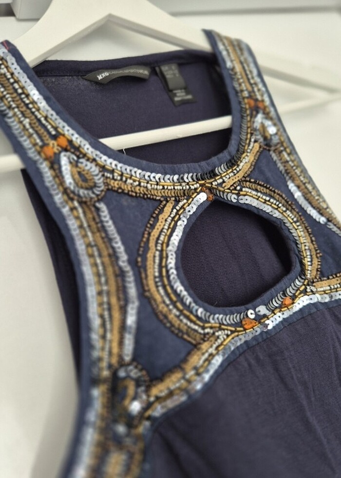 Mango pul işlemeli bluz - Görsel 2