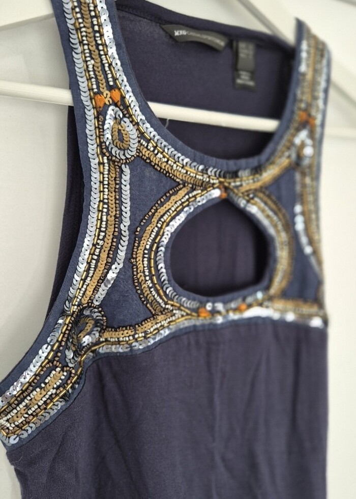 Mango pul işlemeli bluz - Görsel 4