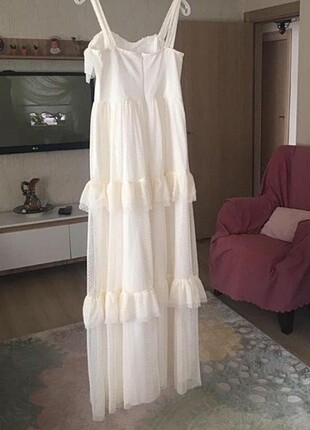 l Beden beyaz Renk Nikah Elbisesi