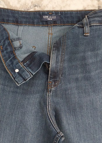 Kadın Mavi Denim bol Kesim Jean - Görsel 2