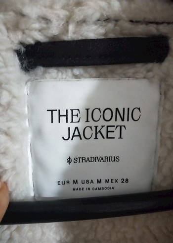 Stradivarius stravarius Kürk Detaylı Siyah Deri Biker Ceket