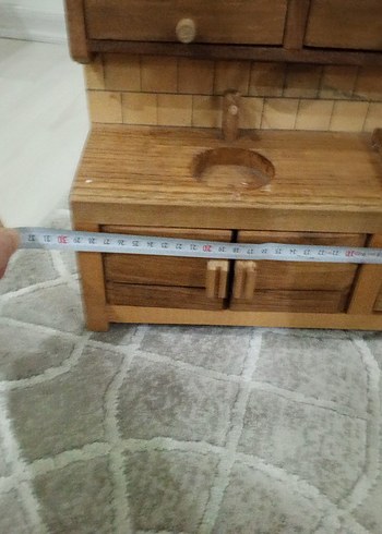 ahşap mutfak ve oturma grubu oyuncak - Görsel 10