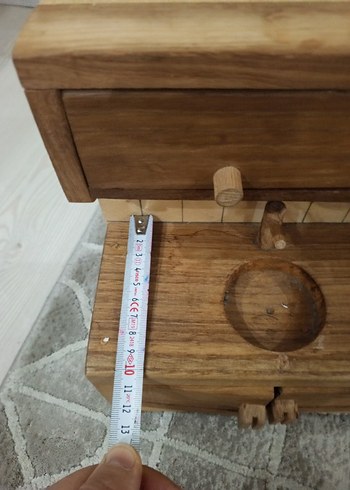 ahşap mutfak ve oturma grubu oyuncak - Görsel 4