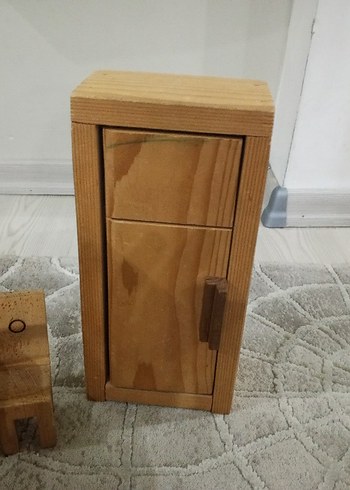 ahşap mutfak ve oturma grubu oyuncak - Görsel 13