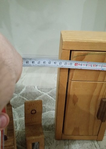 ahşap mutfak ve oturma grubu oyuncak - Görsel 9