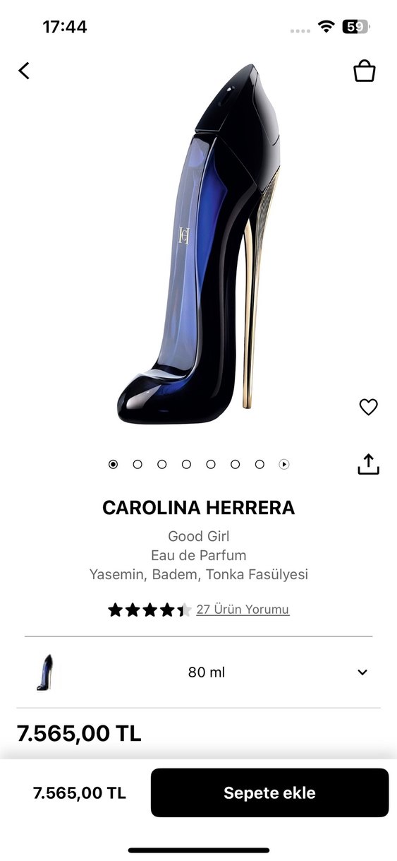 Carolina Herrera Good Girl Kadın Parfümü 80 ml - Görsel 5
