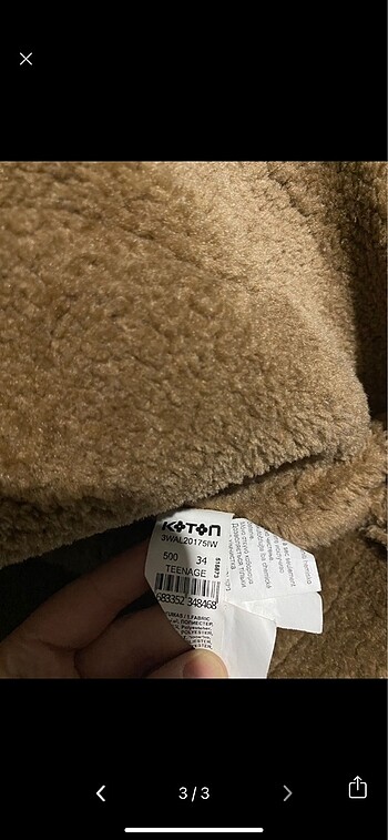 xs Beden KOTON KABAN