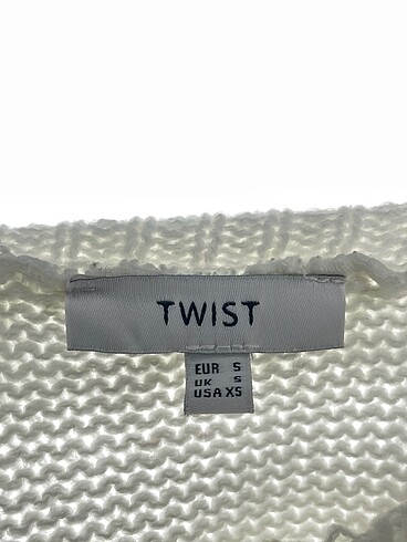 s Beden beyaz Renk Twist Süveter %70 İndirimli.