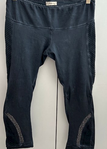 Lacivert Elastik Midi Denim Pantolon