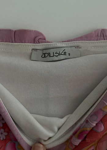 s Beden Pastel Çok Renkli Çiçekli İnce İpli Elbise