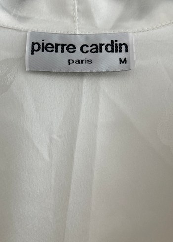 Pierre Cardin Saten Beyaz Uzun Kadın Sabahlık - Görsel 8