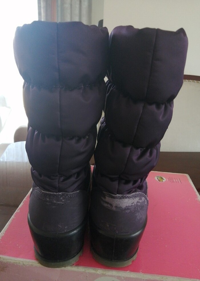 Kar çizmesi içi yünlü arKa tafta fermuar . Detaylı  - Görsel 2