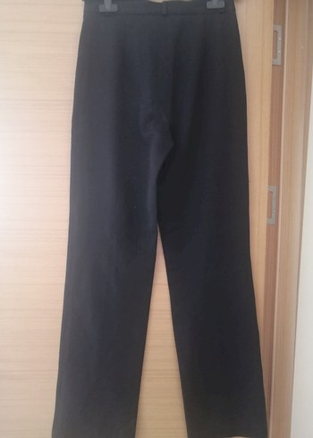 Siyah Kadın Kumaş Pantolon Normal Boy