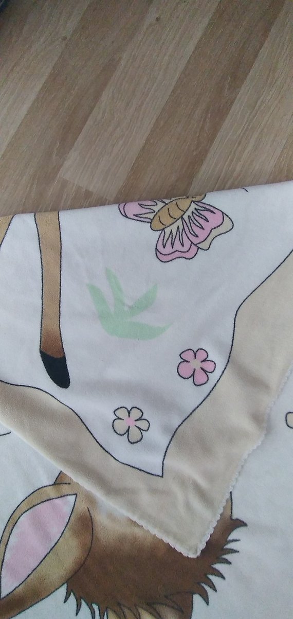 Bebek Battaniyesi, Bej, Baskılı, Yumuşak Kumaş - Görsel 3