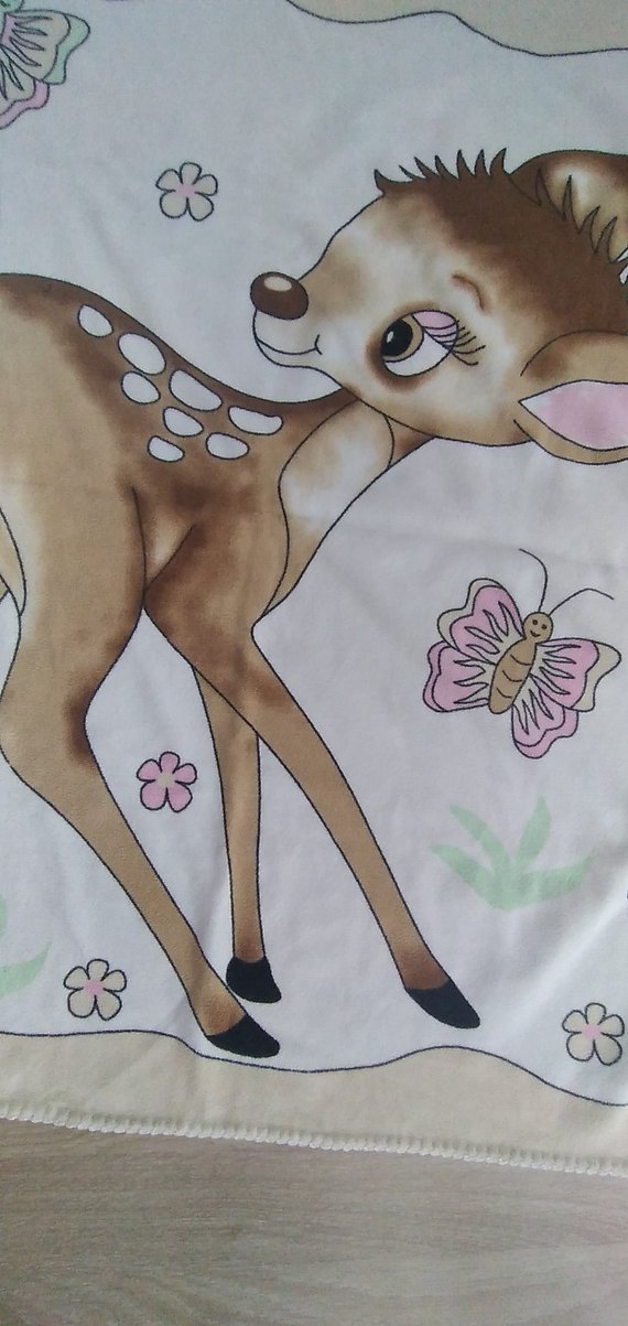 Bebek Battaniyesi, Bej, Baskılı, Yumuşak Kumaş - Görsel 2