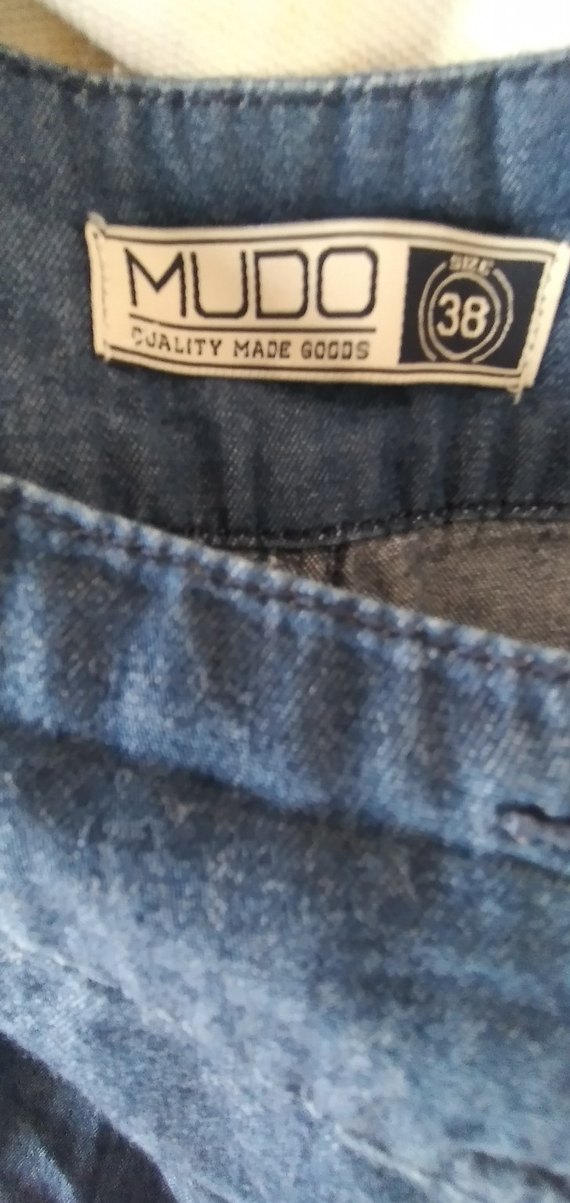 Kadın Lacivert Kemerli Mini Denim Şort - Görsel 3