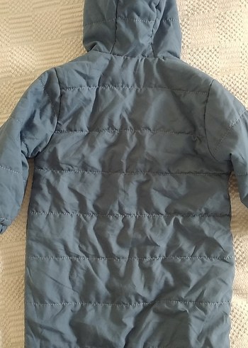 Kapüşonlu Erkek Bebek Mavi Kış Tulumu - Görsel 5