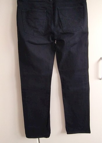 Siyah Erkek Denim Bol Kesim Midi Jean - Görsel 3