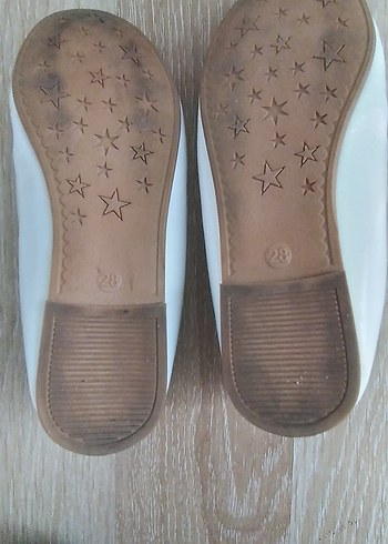 Kız Çocuk Beyaz Fiyonklu Babet Ayakkabı - Görsel 5