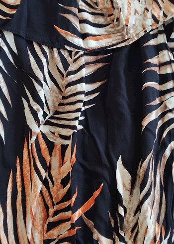 Kadın safari Renkli kolsuz Uzun Tulum - Görsel 3