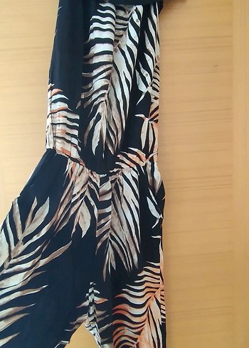 Kadın safari Renkli kolsuz Uzun Tulum - Görsel 2