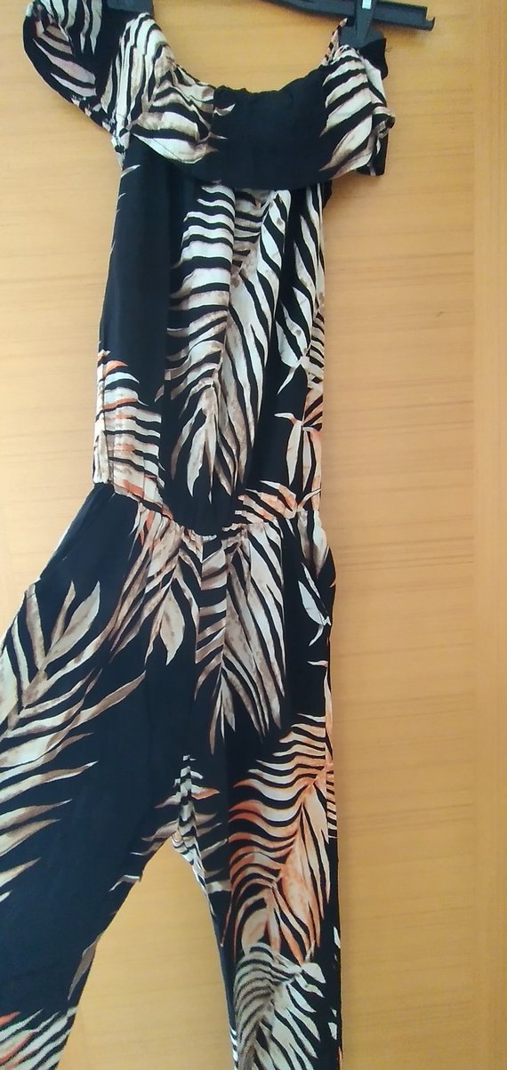 Kadın safari  Renkli  kolsuz Uzun Tulum - Görsel 2