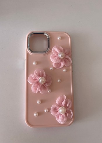 Pembe Boncuklu Bohem Telefon Kılıfı