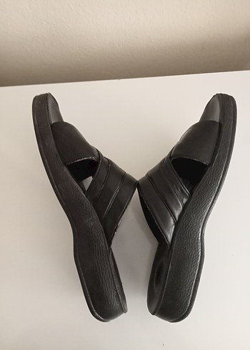 Siyah Erkek Tokalı Sandalet - Görsel 4