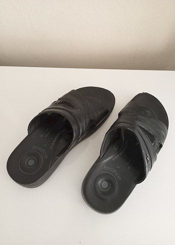 Siyah Erkek Tokalı Sandalet - Görsel 5