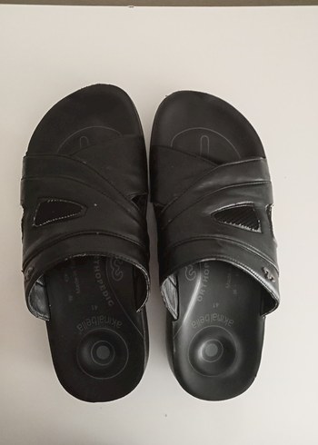 Siyah Erkek Tokalı Sandalet - Görsel 3