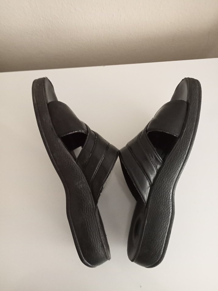 Siyah Erkek Tokalı Sandalet - Görsel 4