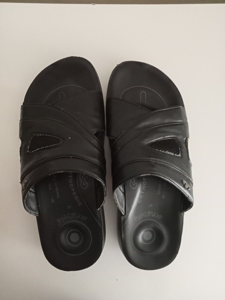 Siyah Erkek Tokalı Sandalet - Görsel 3