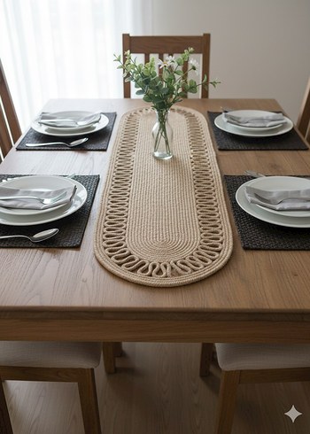 Bej Bohem Masa Örtüsü - Görsel 2