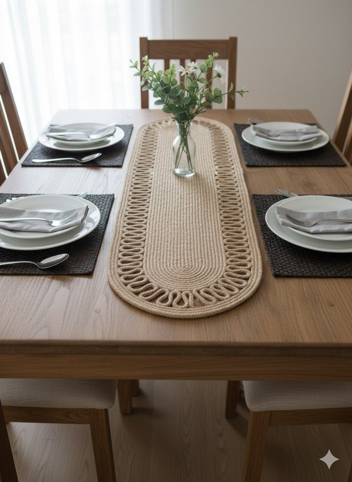 Bej Bohem Masa Örtüsü - Görsel 2