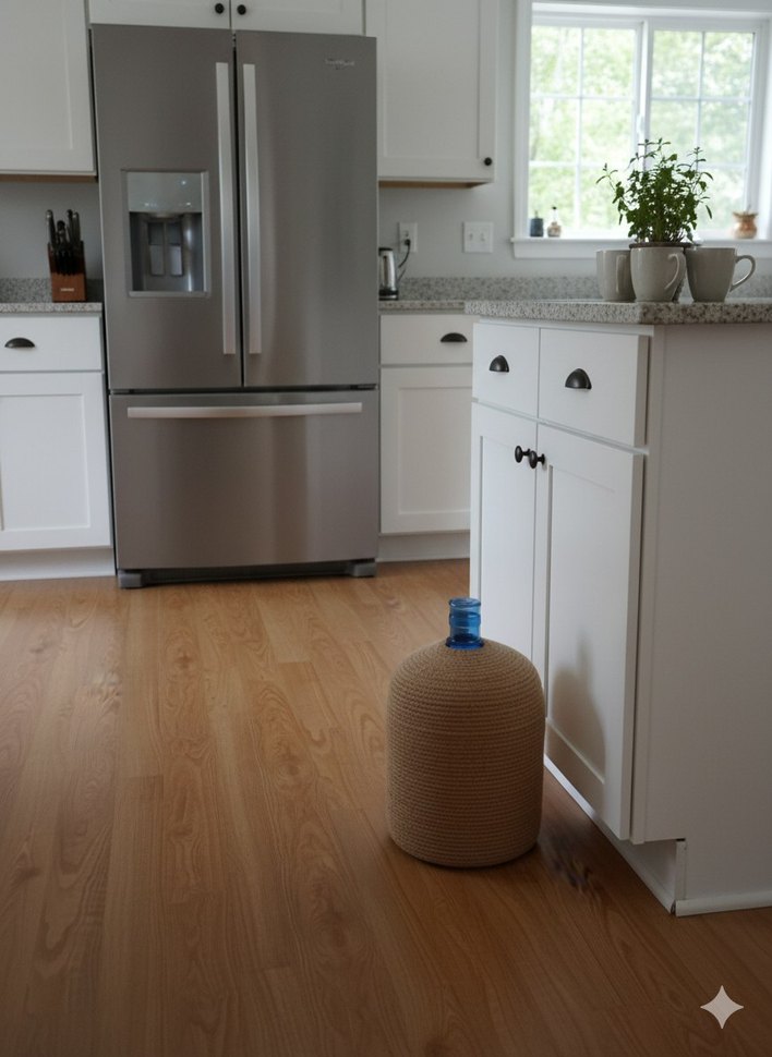 Bej Hasır damacana kılıfı - Görsel 2